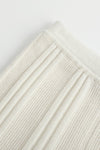 SWAYING/KNIT chenille three-dimensional striped trousers SW23AW3B57 white